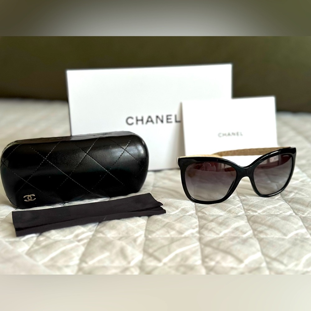Chanel sunglasses with quilted stems